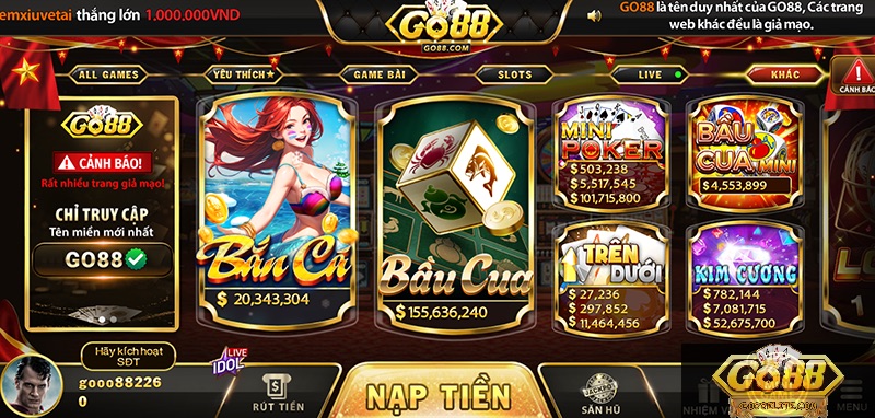 Bắn cá go88 đỉnh cao game bắn cá hiện nay